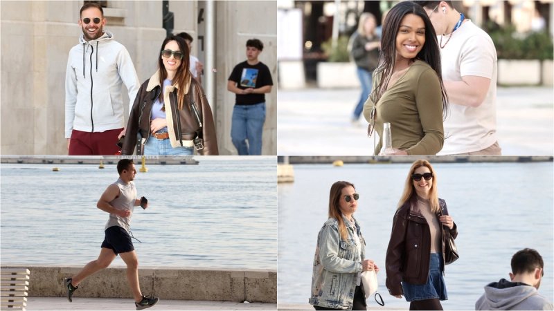 FOTOGALERIJA Sunčani početak tjedna na splitskoj Rivi