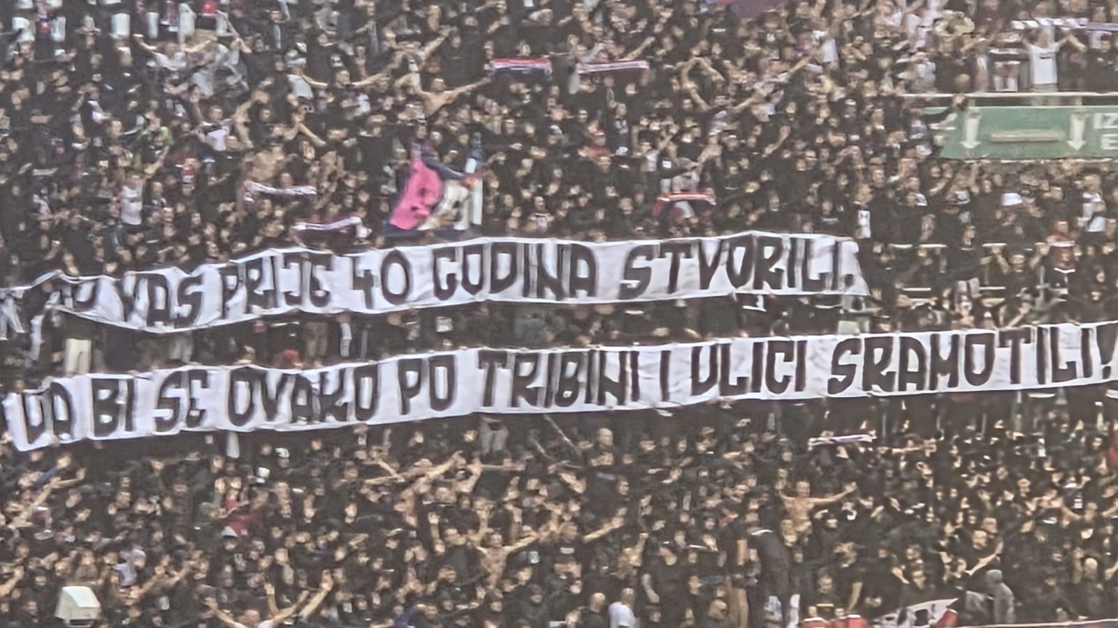 Torcida u drugom poluvremenu poslala poruku Boysima