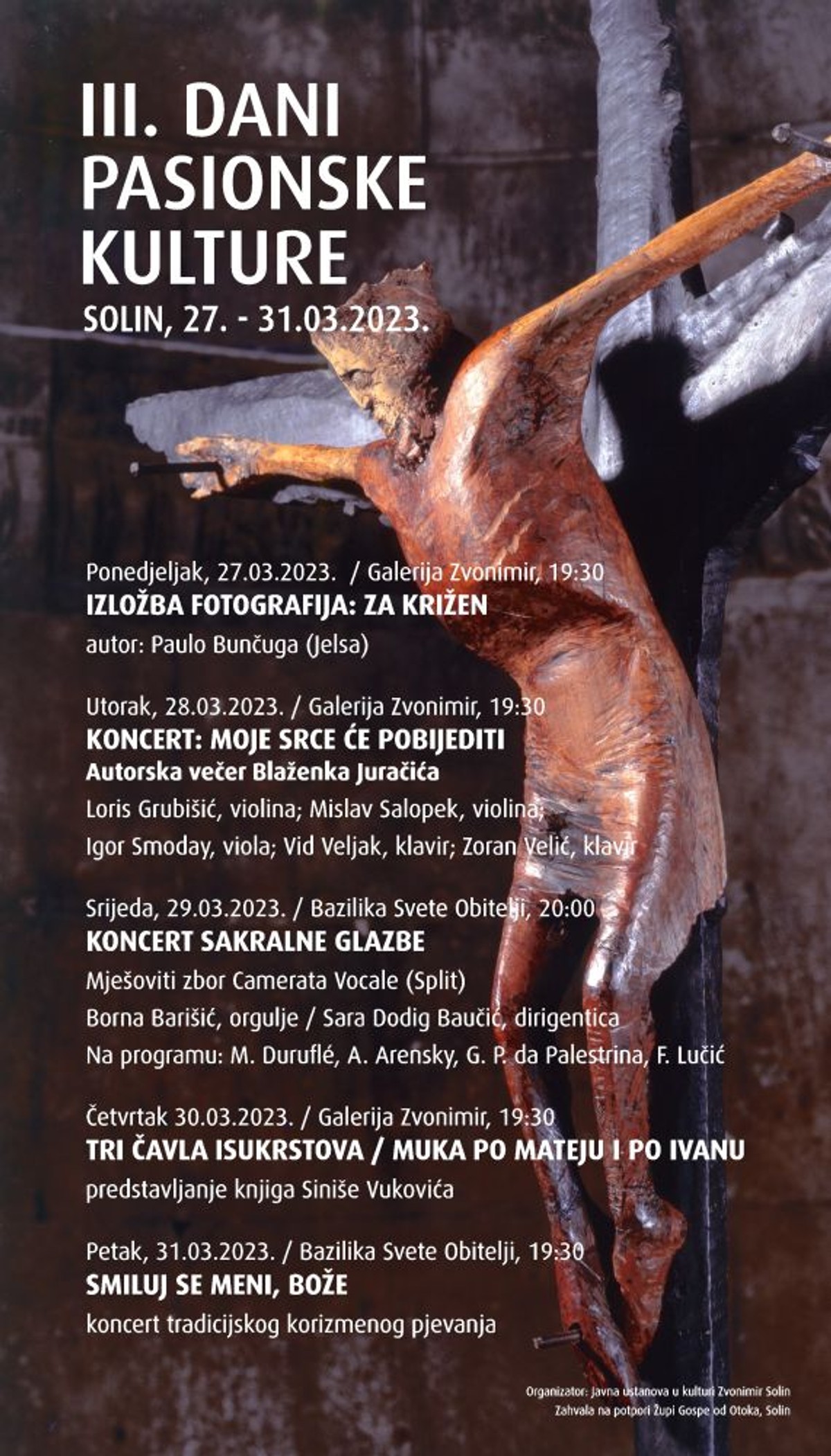 SOLINSKI ZVONIMIR: 3. Dani pasionske kulture