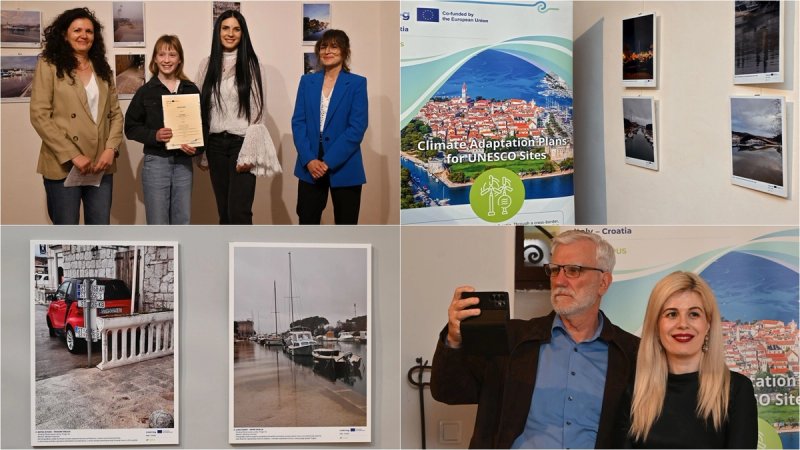 FOTOGALERIJA 'Klimatske promjene u mom gradu': Otvorena izložba učeničkih fotografija u Muzeju grada Trogira