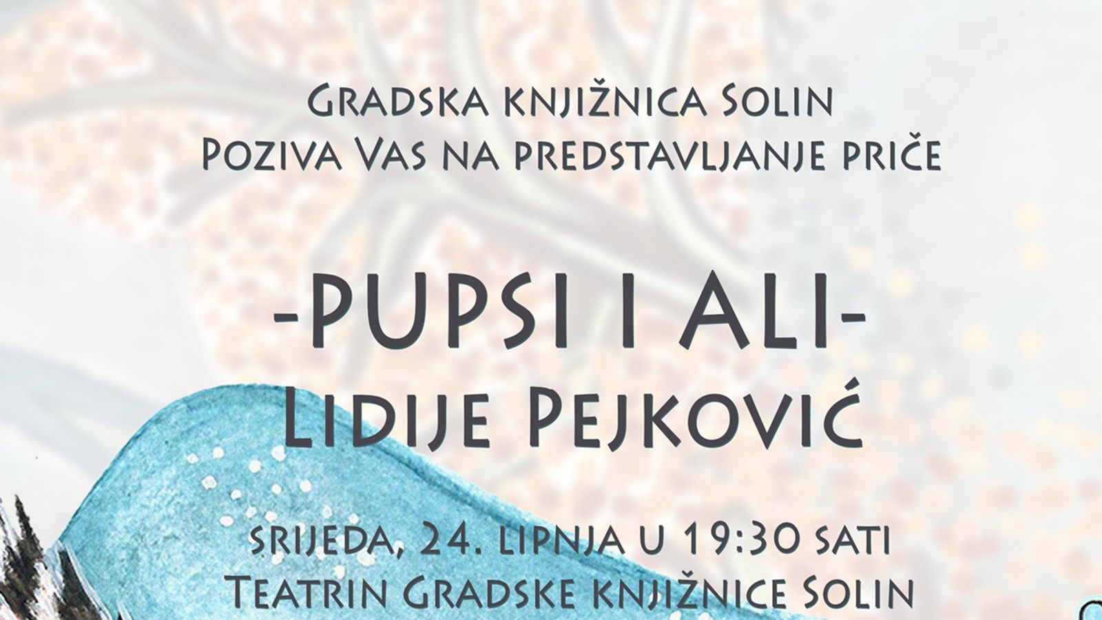 'Pupsi i Ali' dolijeću u Teatrin Gradske knjižnice Solin