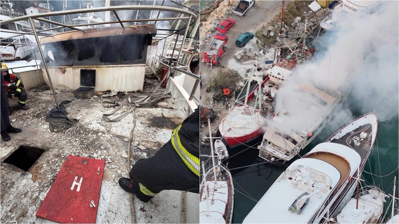 FOTO Pogledajte kako je izgledalo gašenje putničkog broda u Bajnicama