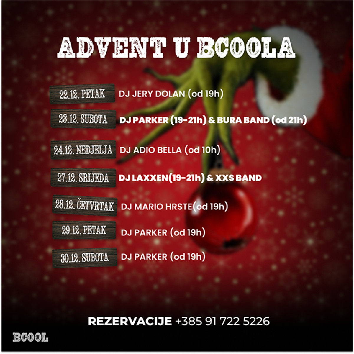 Adventski ugođaj u B-Coolu