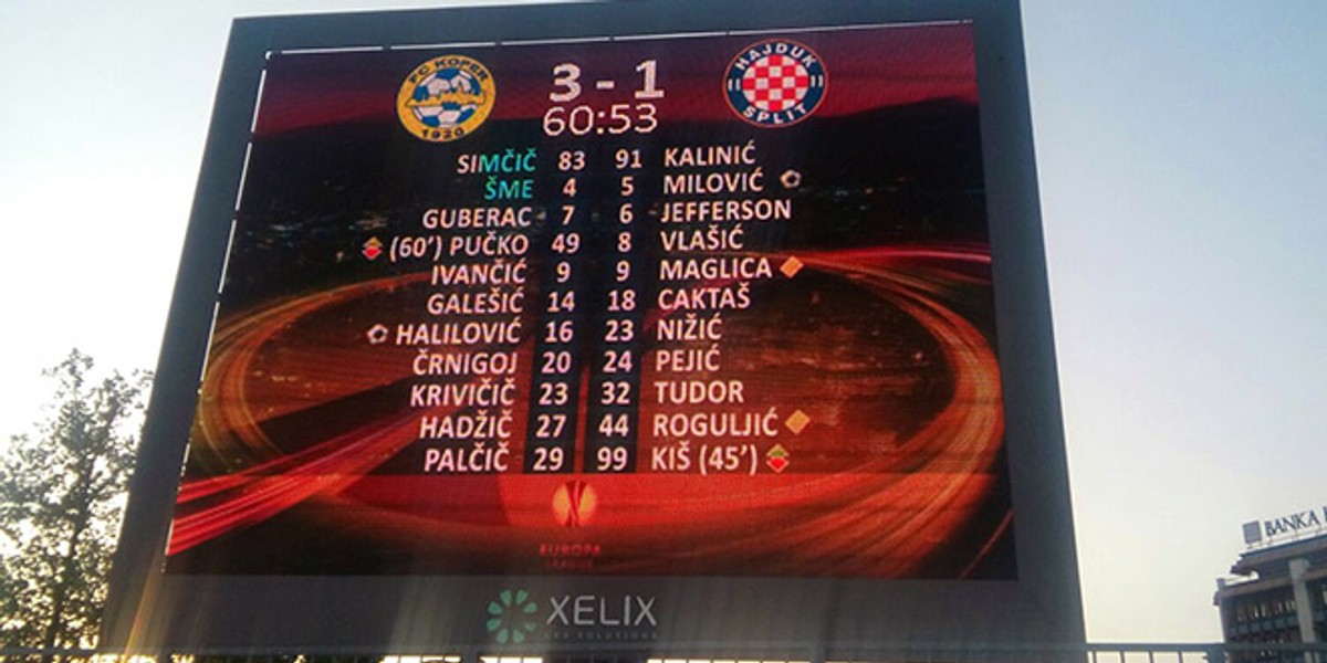 Koper pobijedio Hajduk 3:2, Torcida skandira 'idemo dalje'