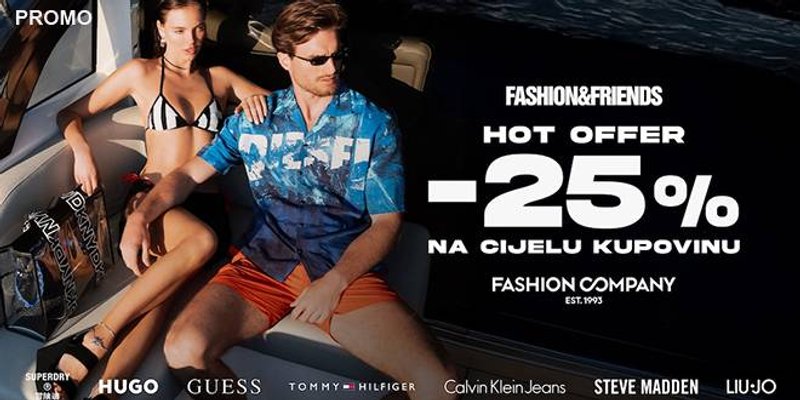 Modni tjedan za pamćenje - 25 % popusta na cijelu kupovinu! 