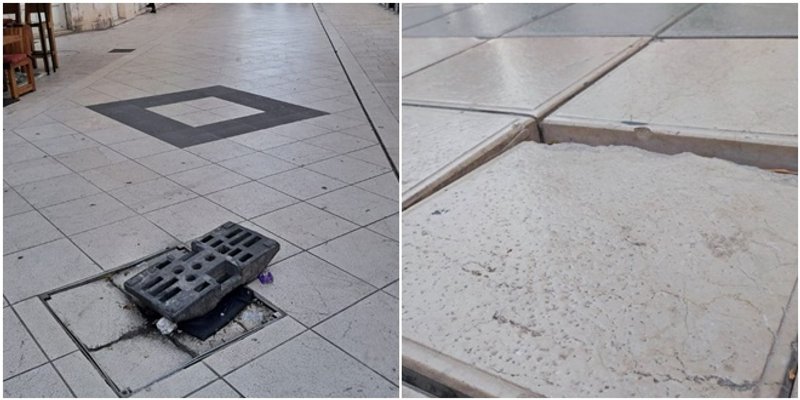 Opasne šahte u centru Splita: 'Stanje se nije promijenilo godinu dana'