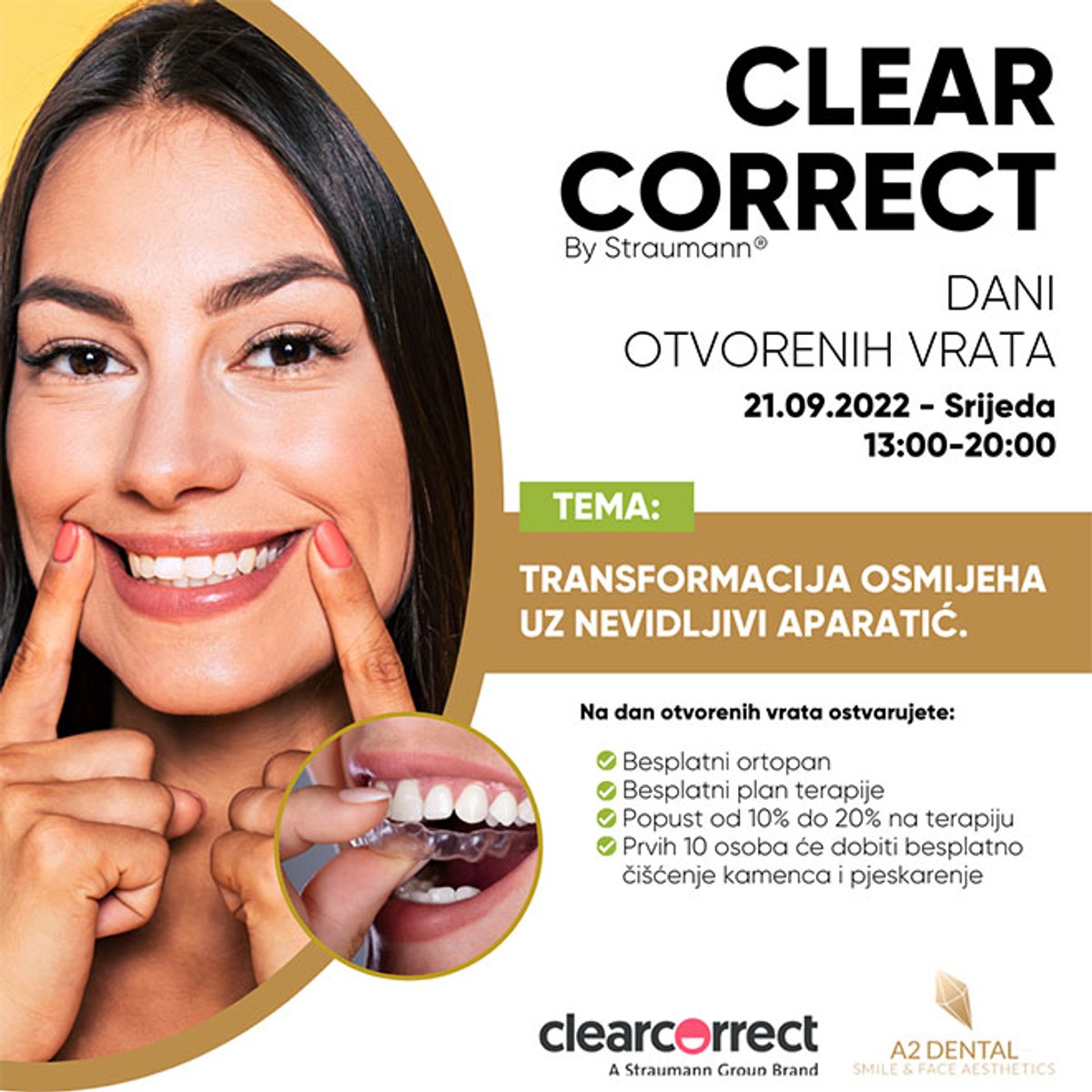 CLEAR CORRECT Dani otvorenih vrata u A2 Dental centru u Trogiru