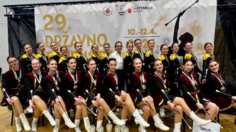 DRŽAVNO PRVENSTVO Splitske mažoretkinje ostvarile zapažen uspjeh