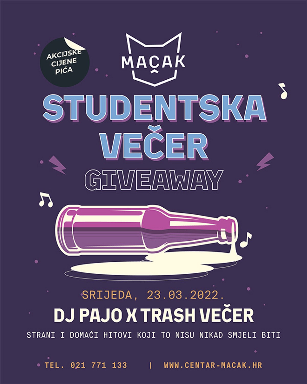STUDENTSKA! Trash večer i giveaway