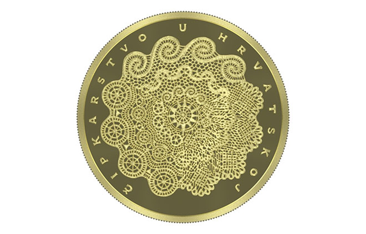 Hrvatska čipka na zlatnicima 