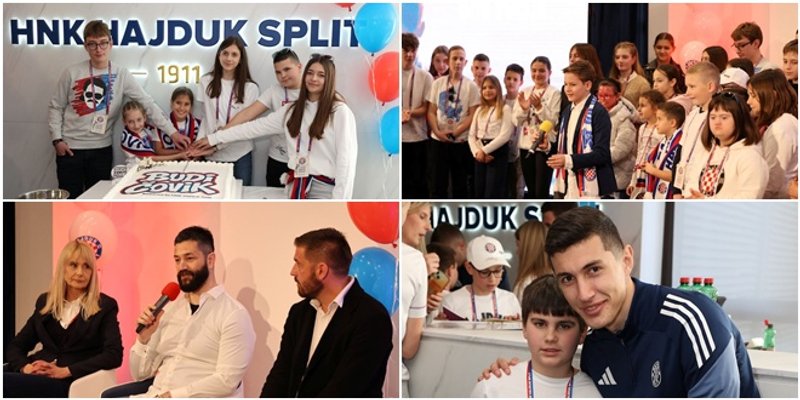 VIDEO Proglašeni pobjednici kampanje 'Budi čovik' na Poljudu, 854 učenika poslala poruku protiv nasilja