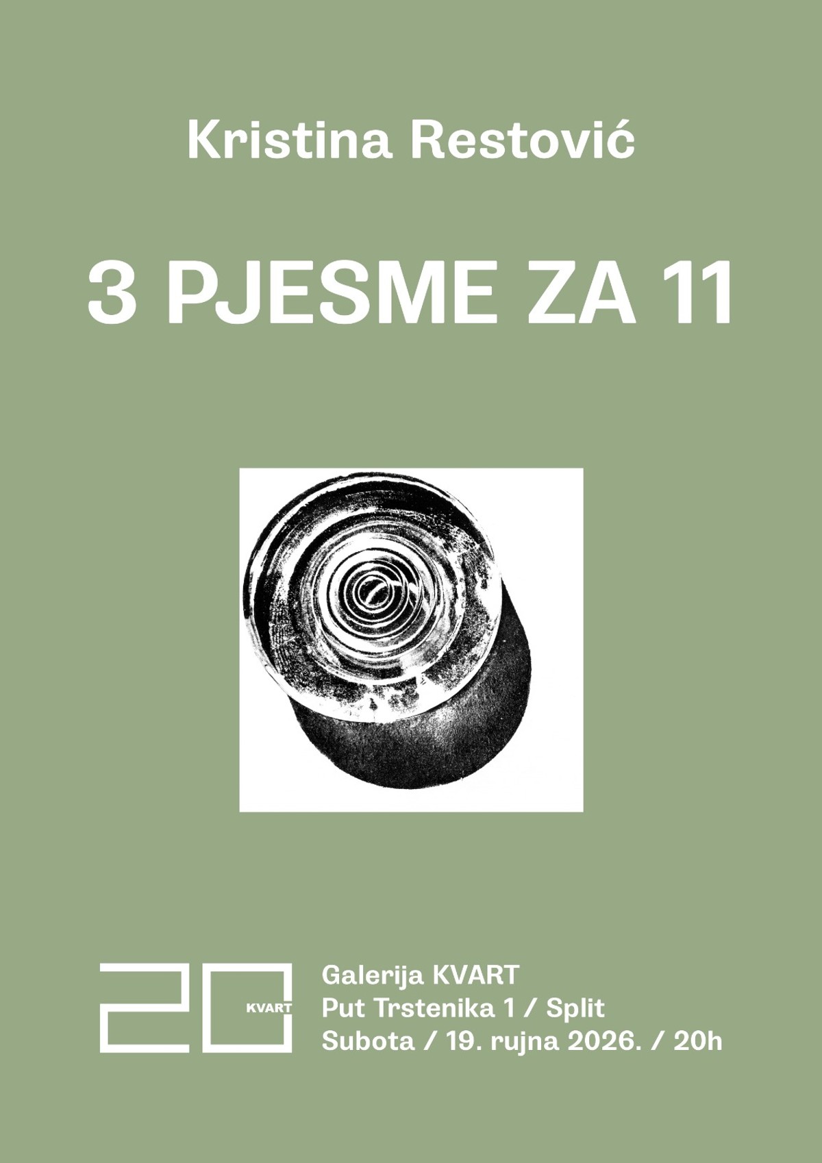 GALERIJA KVART Otvara se izložba grafičarke Kristine Restović