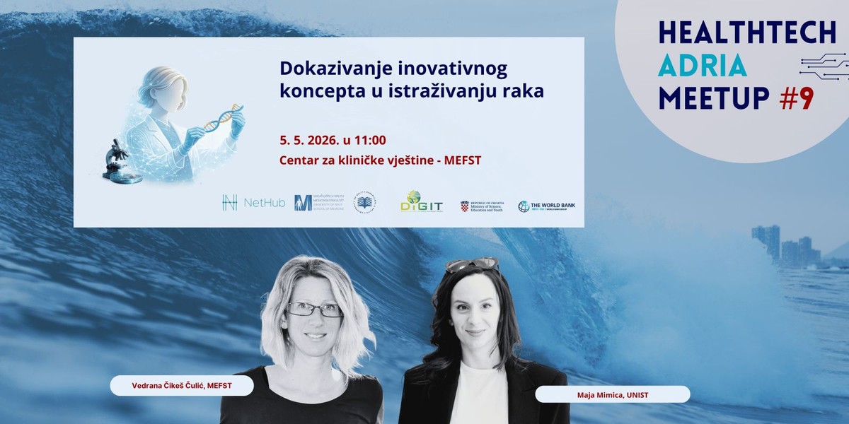 Novo izdanje 'Healthtech Adria Meetupa' posvećeno dokazivanju inovativnog koncepta u istraživanju raka