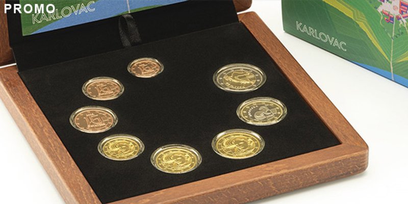 Novi službeni set euro kovanica iz Hrvatske kovnice novca: Karlovac