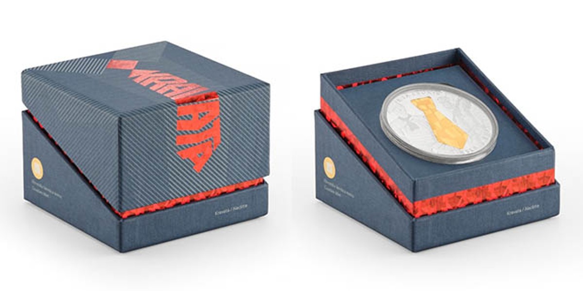 Dvije numizmatičke kovanice u jednom: Konturna kravata