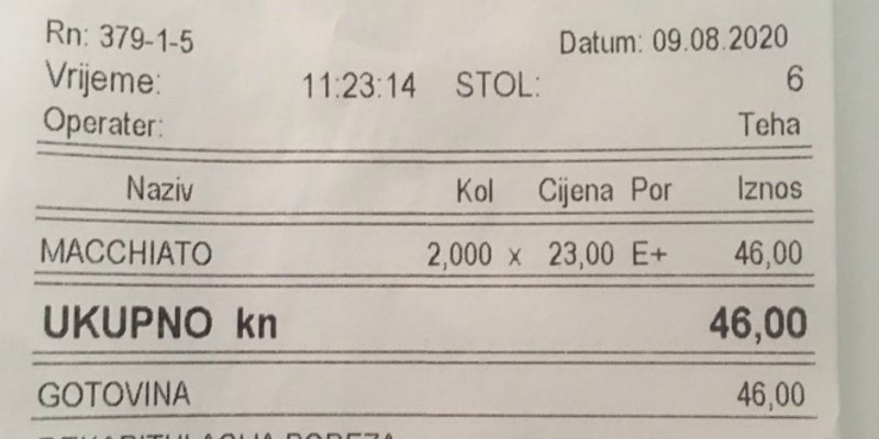 U Korčuli kava s mlijekom 23 kune: 'Pođite u Dubrovnik, tamo ćete je platiti 50 kuna'