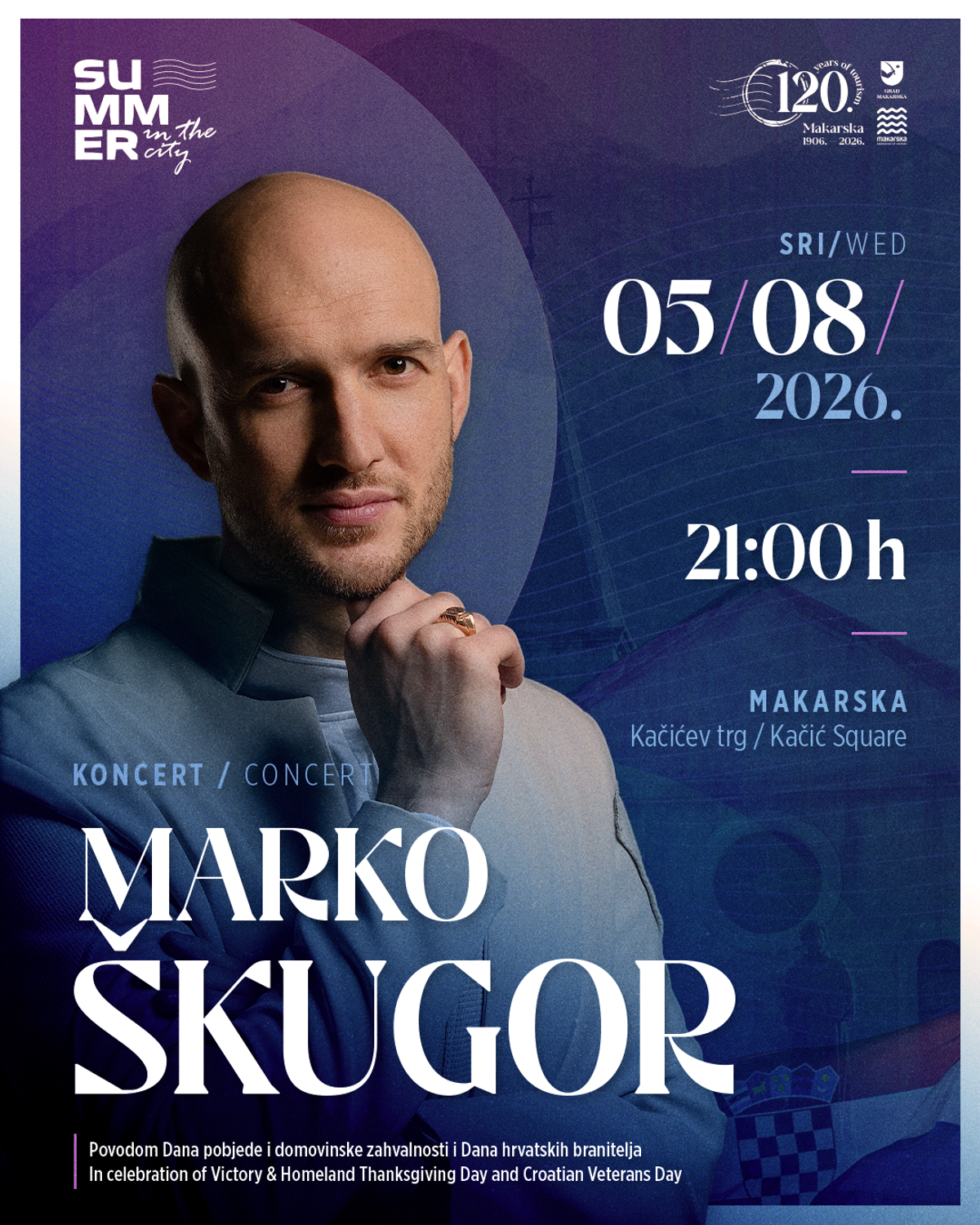 MAKARSKA Lito u gradu: Dan pobjede uz koncert Marka Škugora