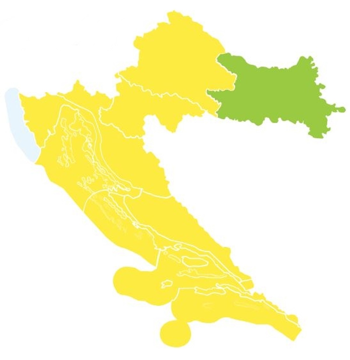 Gotovo cijela Hrvatska sutra pod žutim upozorenjem!