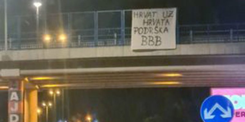 Podrška BBB-ovcima osvanula na ulazu u Split