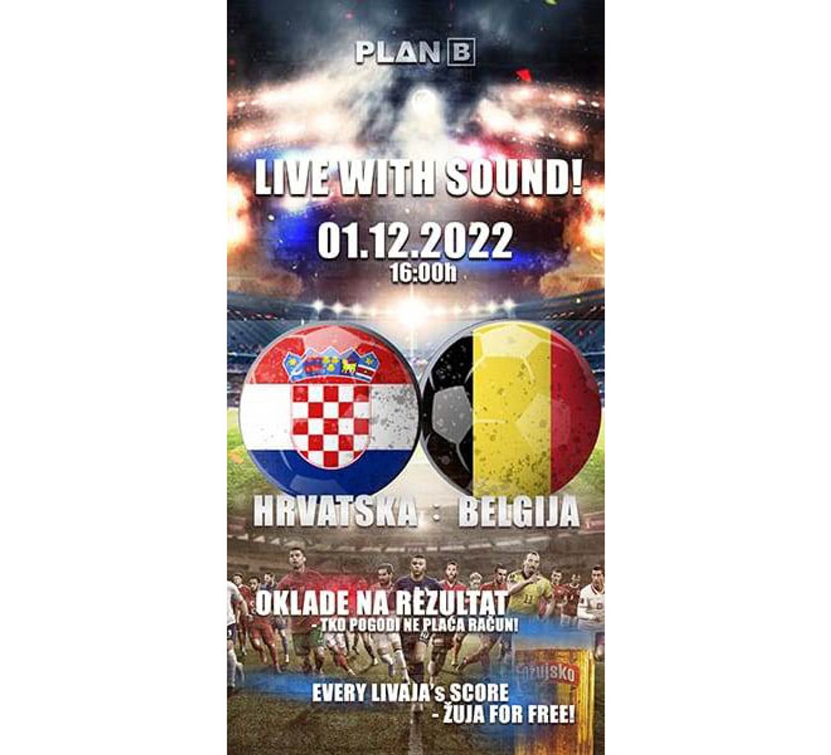 SPLITSKI BAR ČASTI Besplatna piva za svaki Livajin gol!