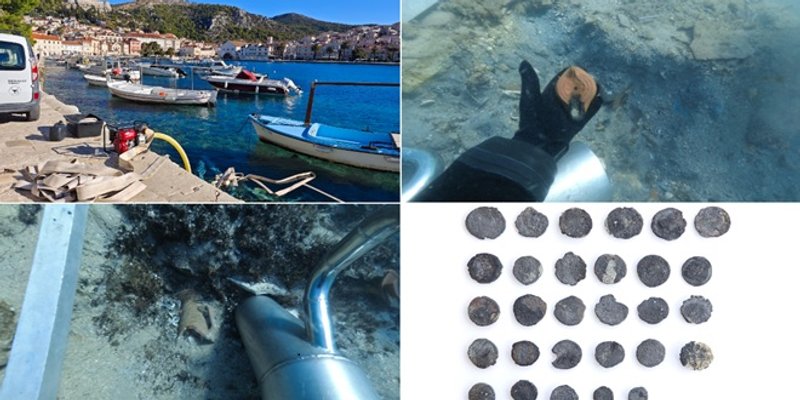 BLAGO POD MOREM Arheolozi u hvarskoj luci pronašli kasnoantički novac, amfore i keramiku 