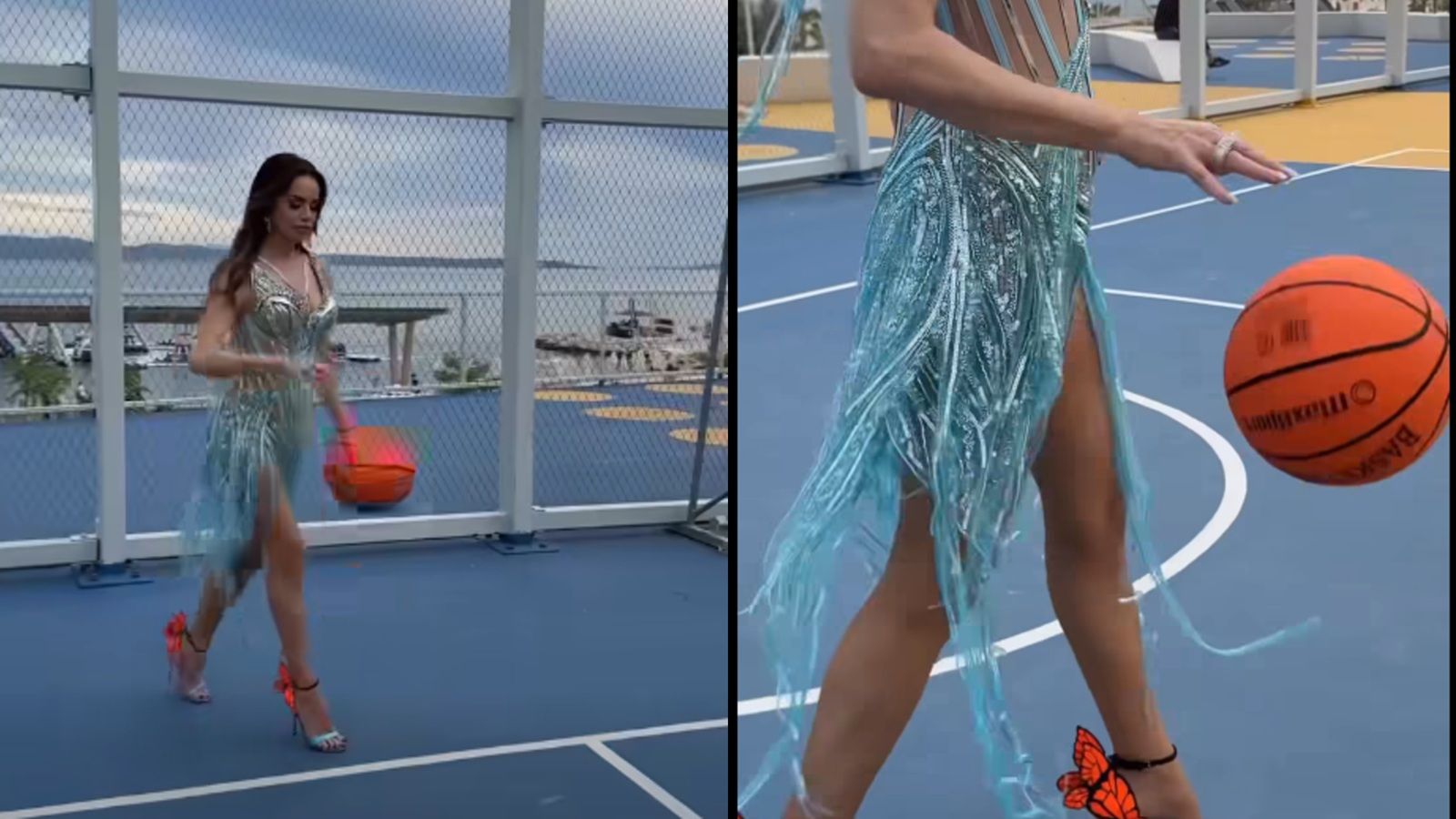 SEVERINA OBJAVILA VIDEO Na Žnjanu igra košarku u štiklama, ima poruku