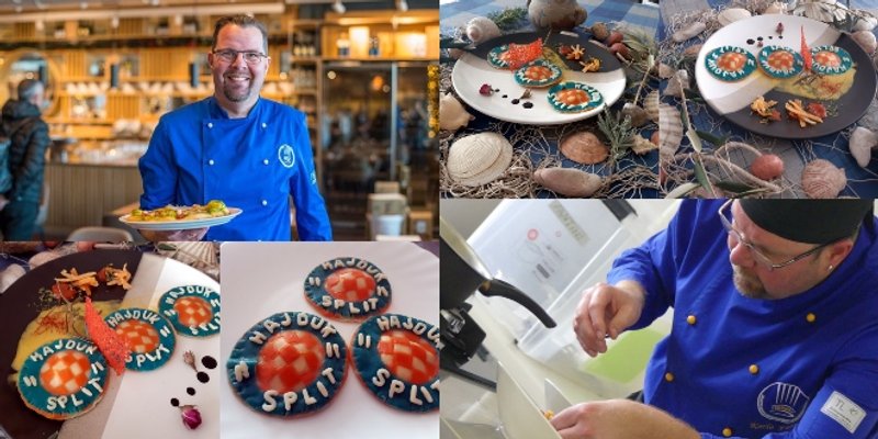 Splitski chef osmislio je raviole s Hajdukovim grbom koje će posluživati gostima uoči utakmica 'bijelih'