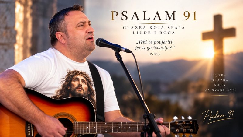 VIDEO Josip Ćulumović predstavio 'Psalam 91', glazbenu molitvu o vjeri i pouzdanju