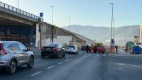PROMETNA U SPLITU Automobil završio na boku