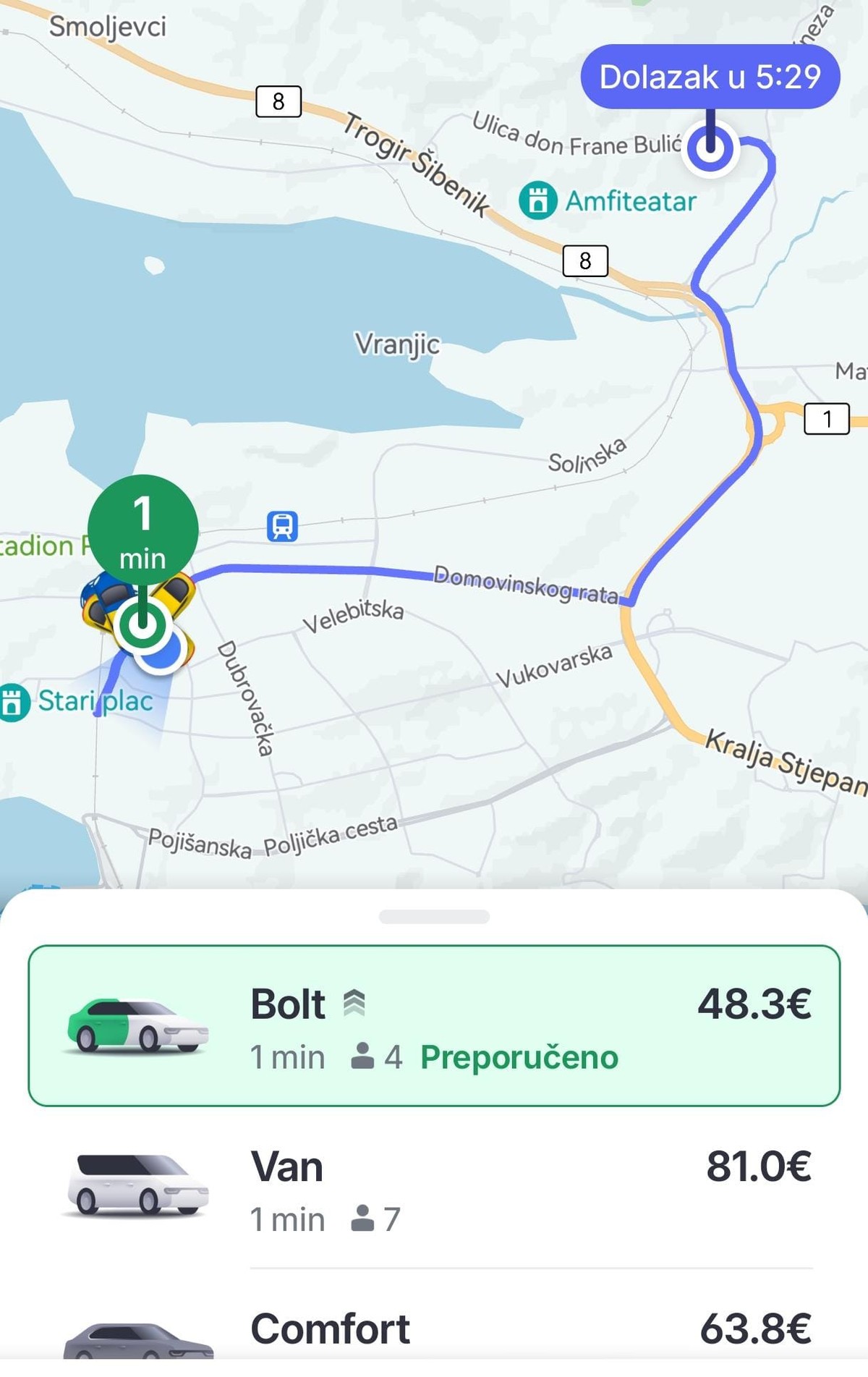 PAPRENE CIJENE Taksi za pet minuta vožnje košta skoro 50 eura