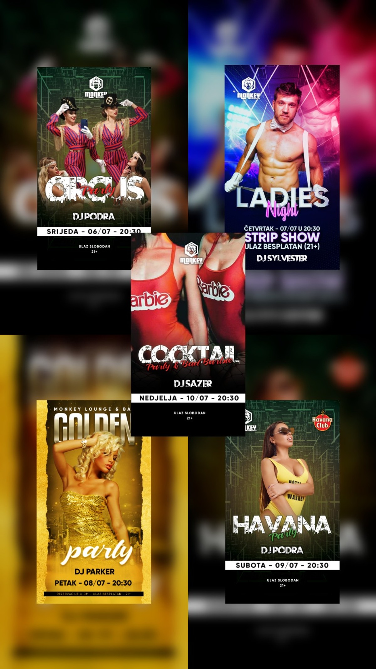 MONKEY BAR Jeste li spremne za strip show? Mlađima od 21 godinu ulaz - zabranjen!