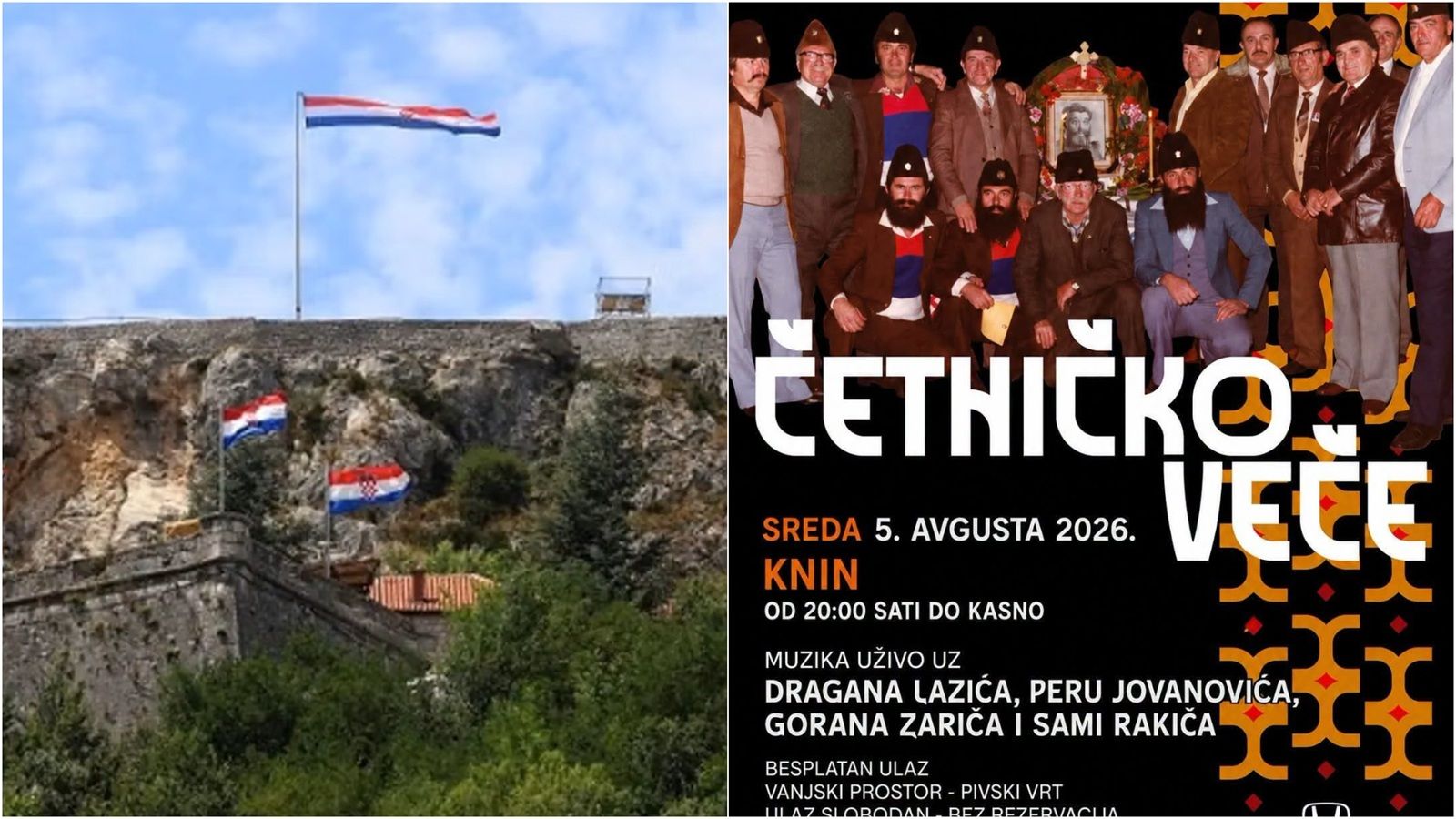 Društvenim mrežama kruži najava 'Četničke večeri' u Kninu na Oluju. Provjerili smo o čemu je riječ