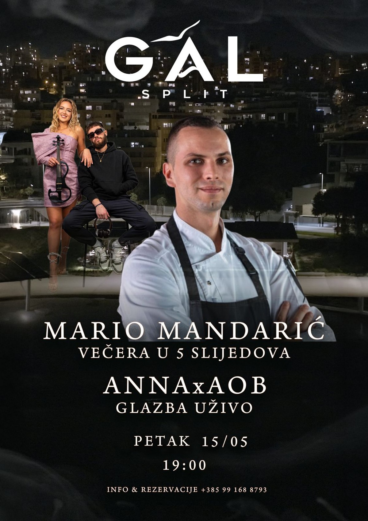 Michelinov chef Mario Mandarić ovog petka gostuje u splitskom GAL-u