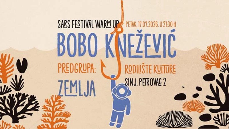 Ovaj petak uz legendarnog Bobu Kneževića zagrijavanje za 23. S.A.R.S. – najveći mali festival u viteškom gradu!