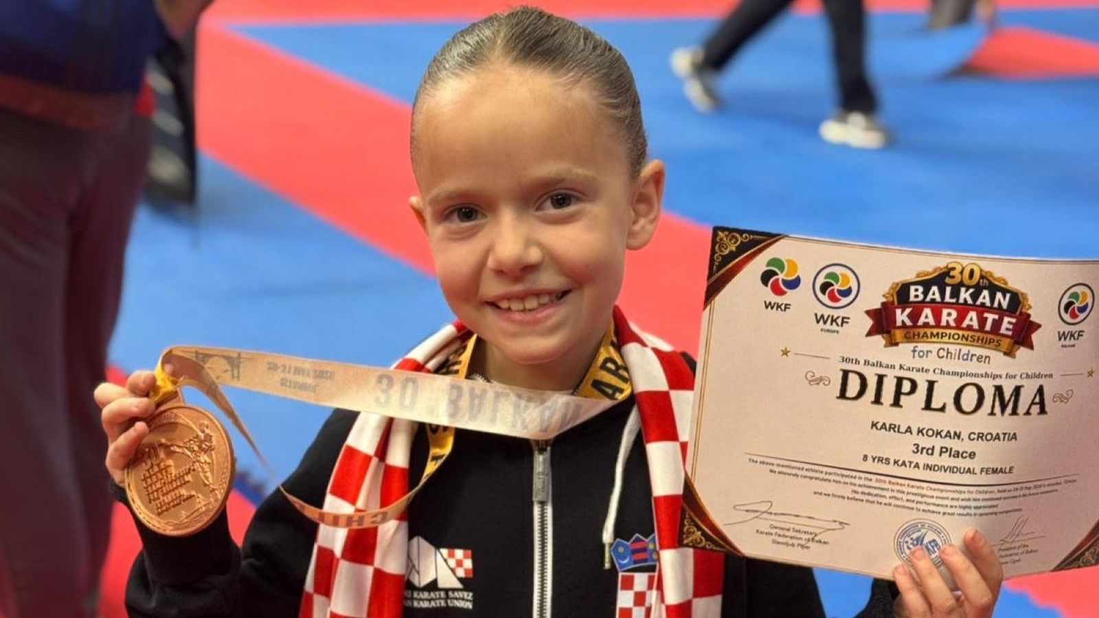 Karla Kokan osvojila prvu balkansku medalju u povijesti za splitski karate klub!