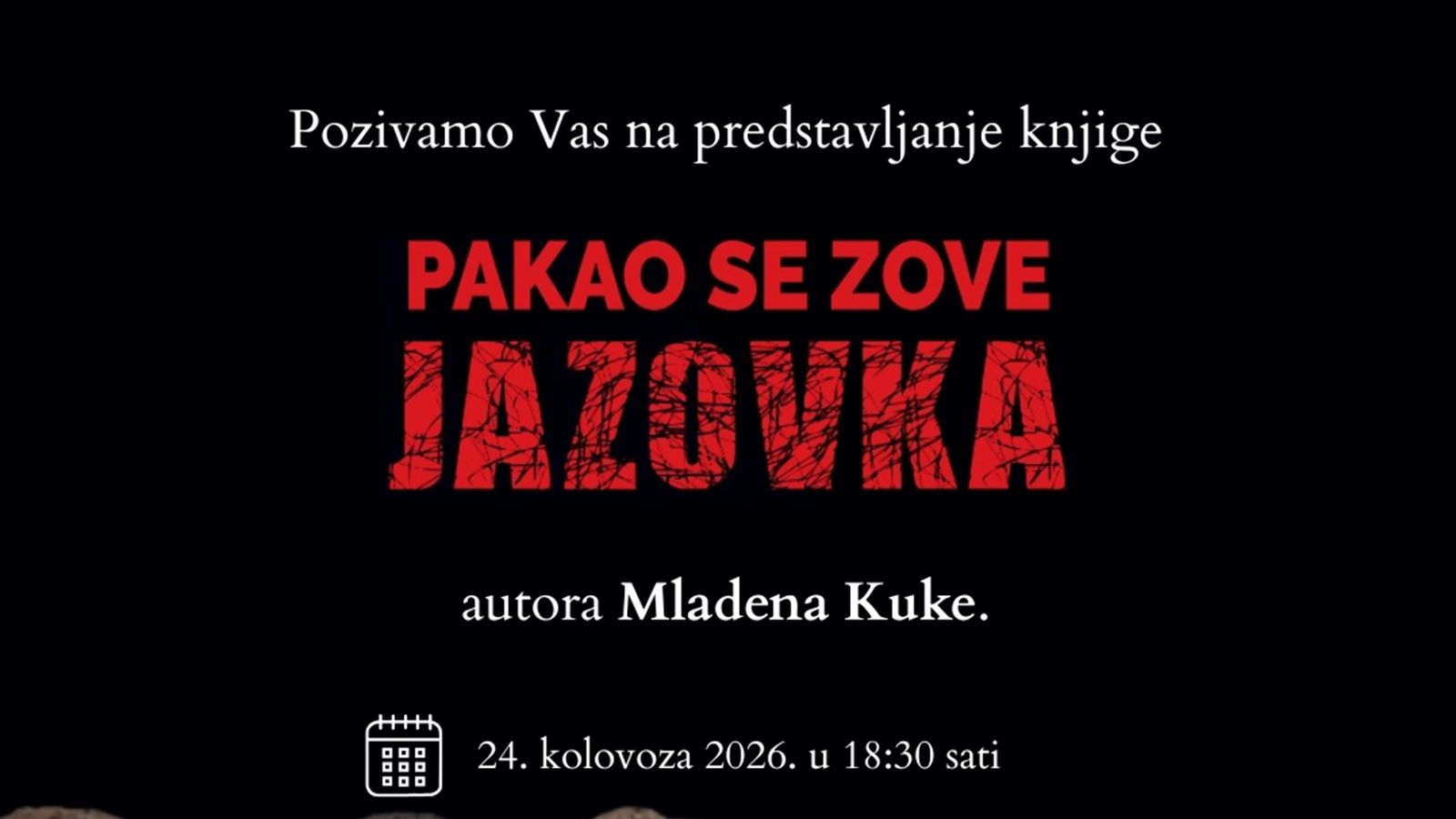 U ponedjeljak predstavljanje knjige 'Pakao se zove Jazovka' autora Mladena Kuke