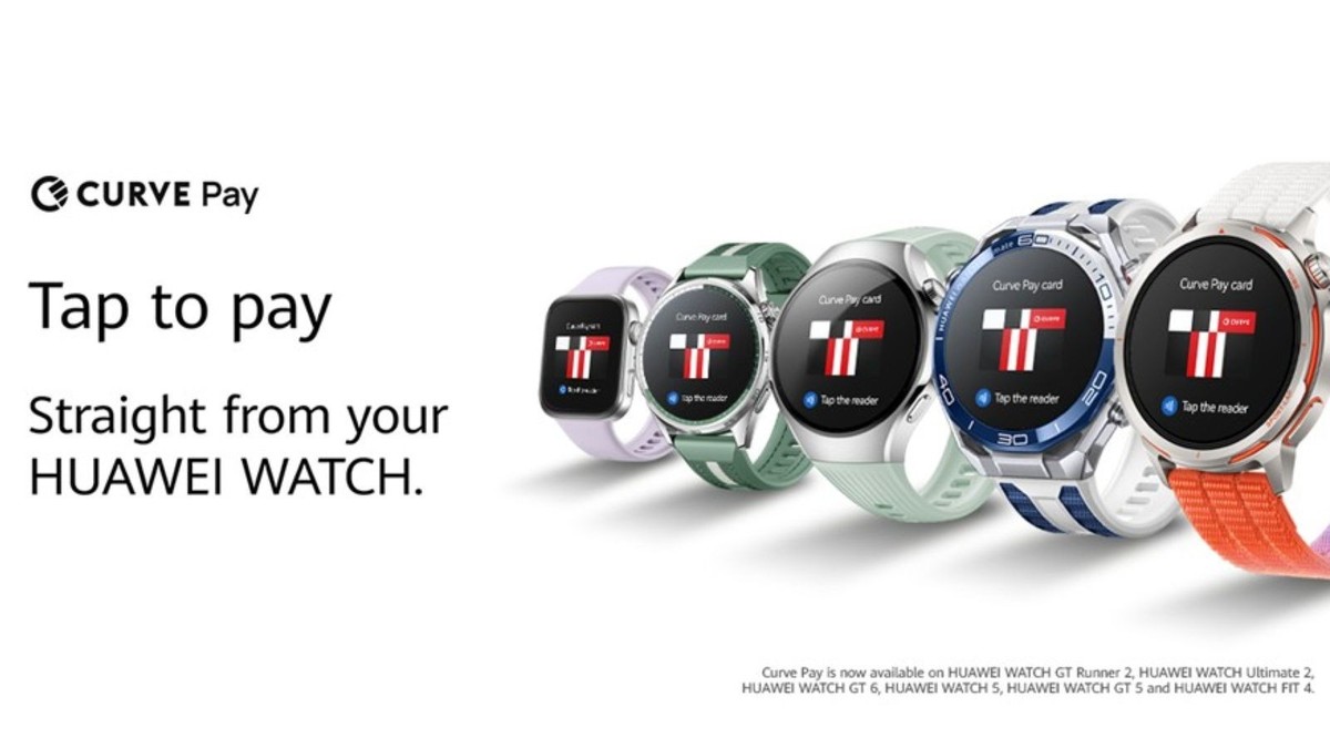 CurvePay usluga dostupna na svim Huawei satovima