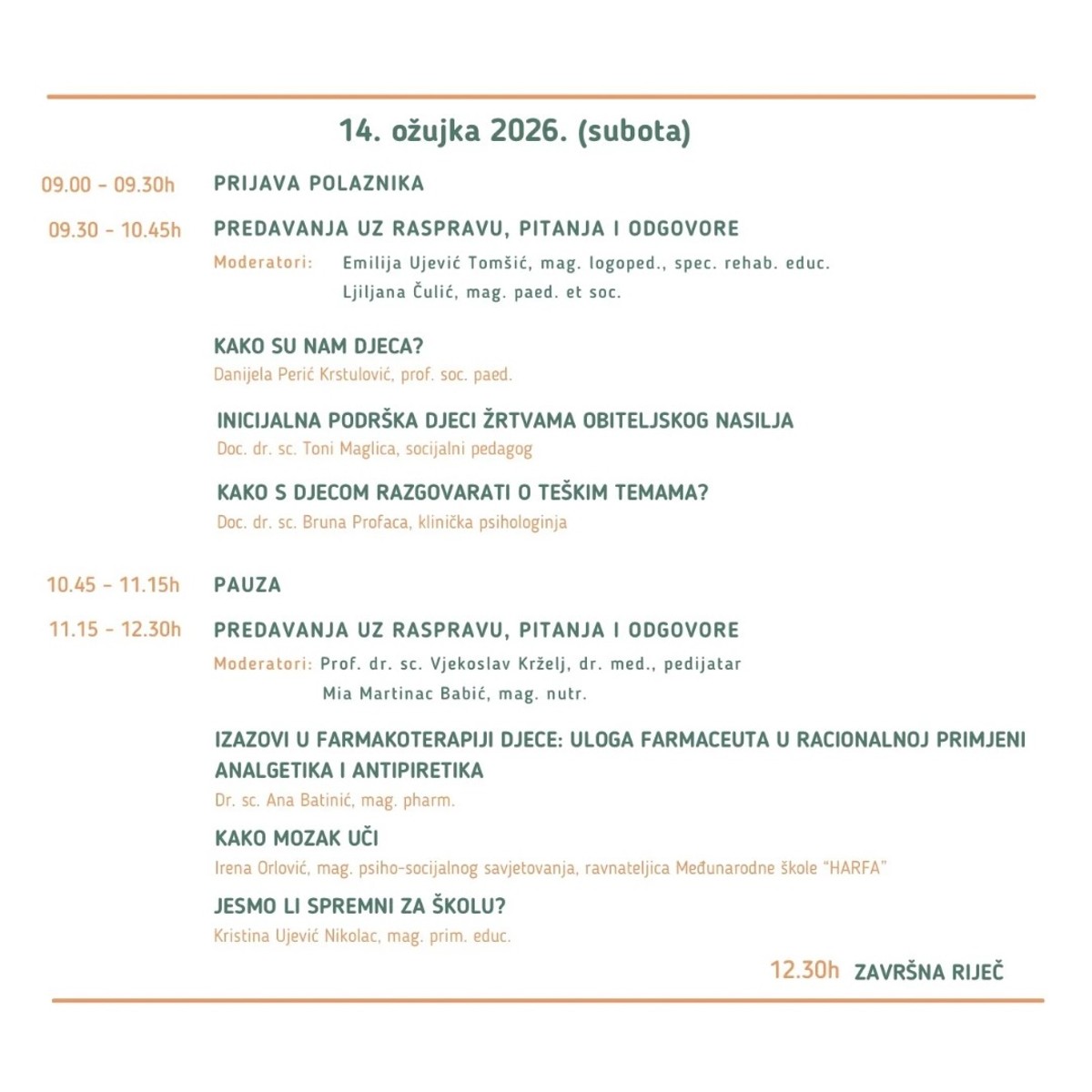 KONFERENCIJA U SPLITU Otvaraju se važna pitanja o djeci - kako se osjećaju i koliko kvalitetno spavaju