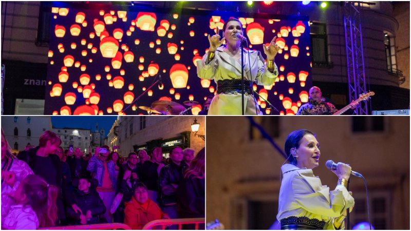 FOTO/VIDEO Nina Badrić Sudamju otvorila koncertom na Pjaci 