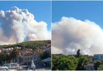 VIDEO Bijeli dim s požarišta vidi se i u Supetru