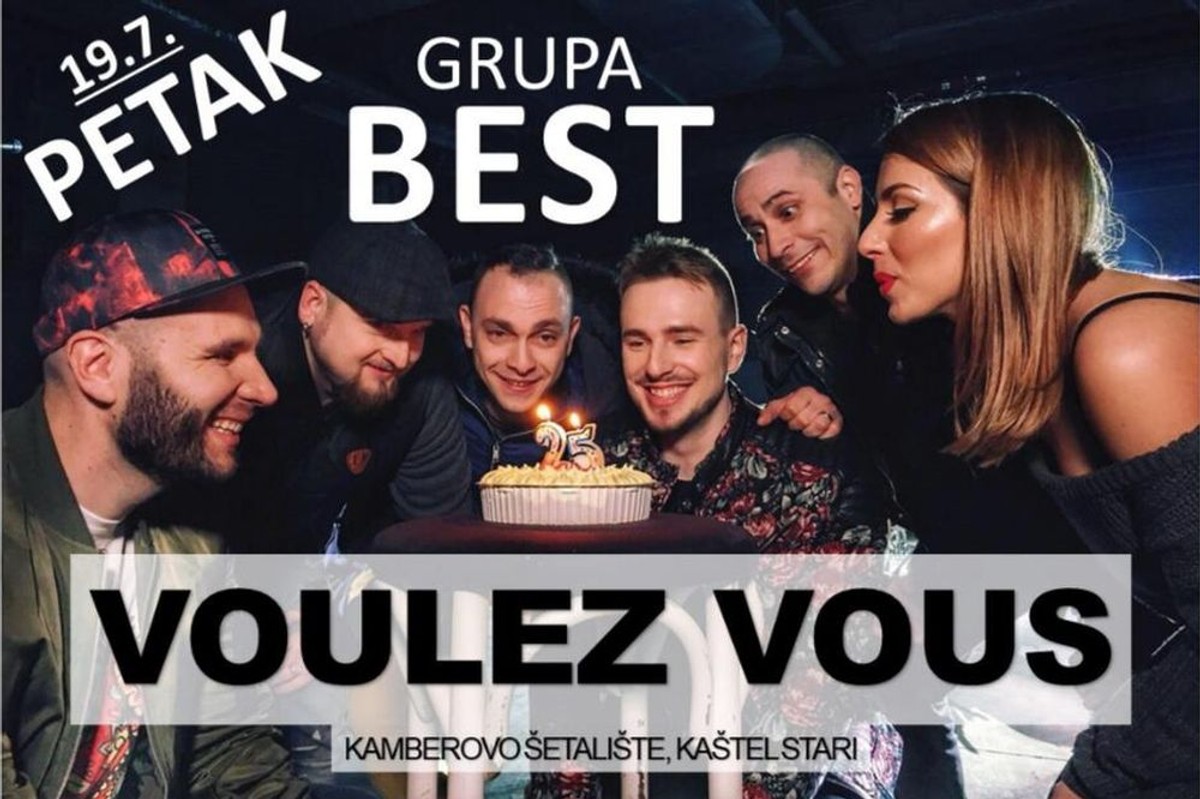 Koncert grupe Best u petak u beach baru Voulez Vous