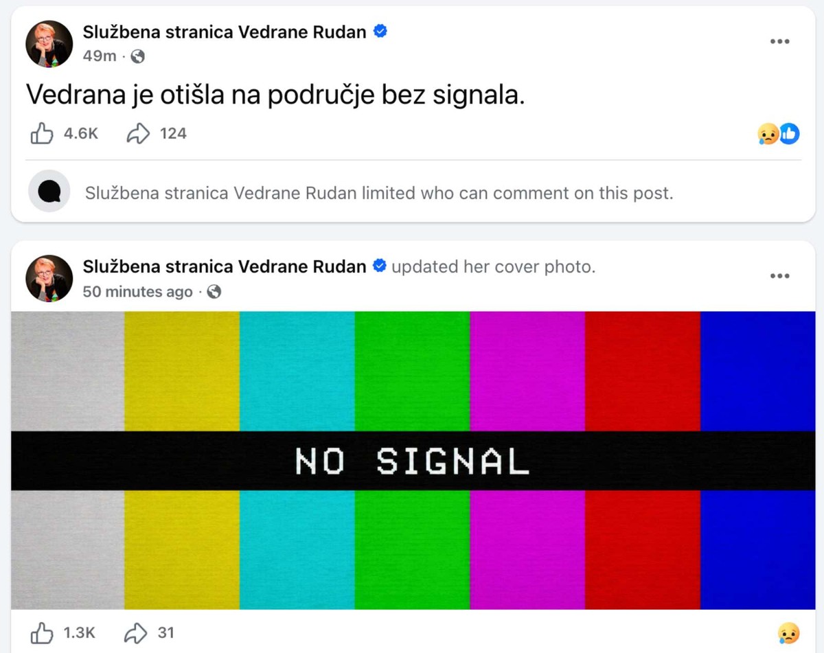 TUŽNA VIJEST Preminula je Vedrana Rudan