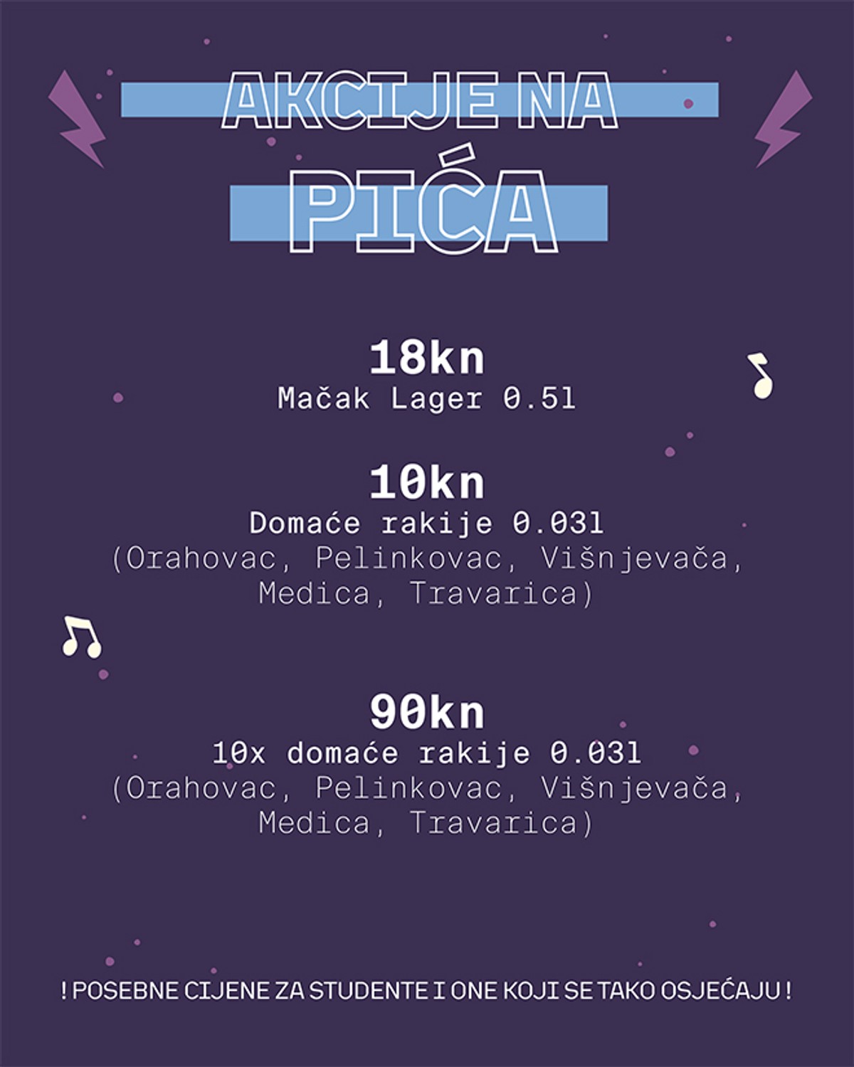 STUDENTSKA! Trash večer i giveaway