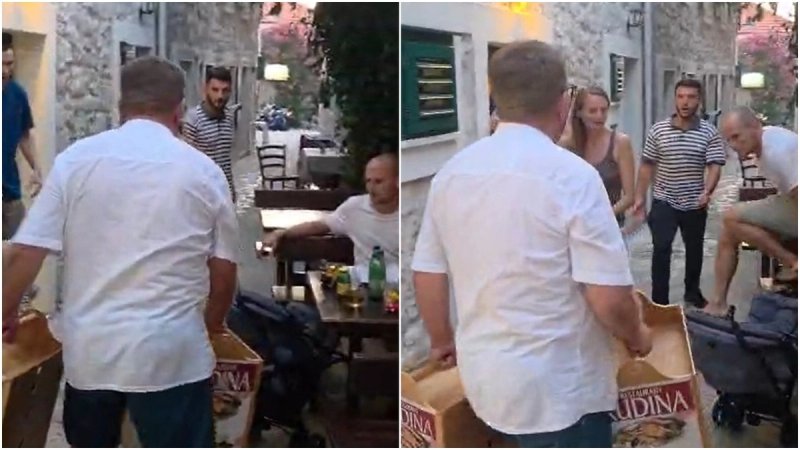 JEZIVA SNIMKA Uhićen čovjek koji je nasrnuo na dječja kolica u Primoštenu