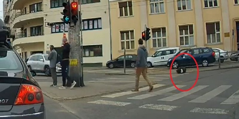 KAKVA BEŠĆUTNOST Čovjek pao na zebri, automobili prolaze pokraj njega, nitko se ne zaustavlja