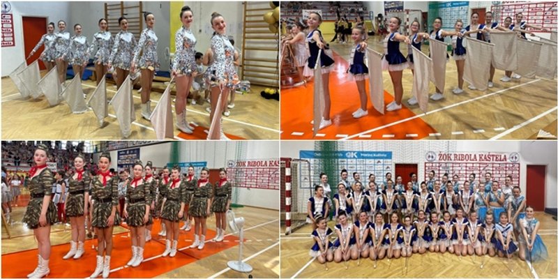 Splitske mažoretkinje briljirale na Četrnaestom regionalnom prvenstvu Dalmacije u Kaštel Starom