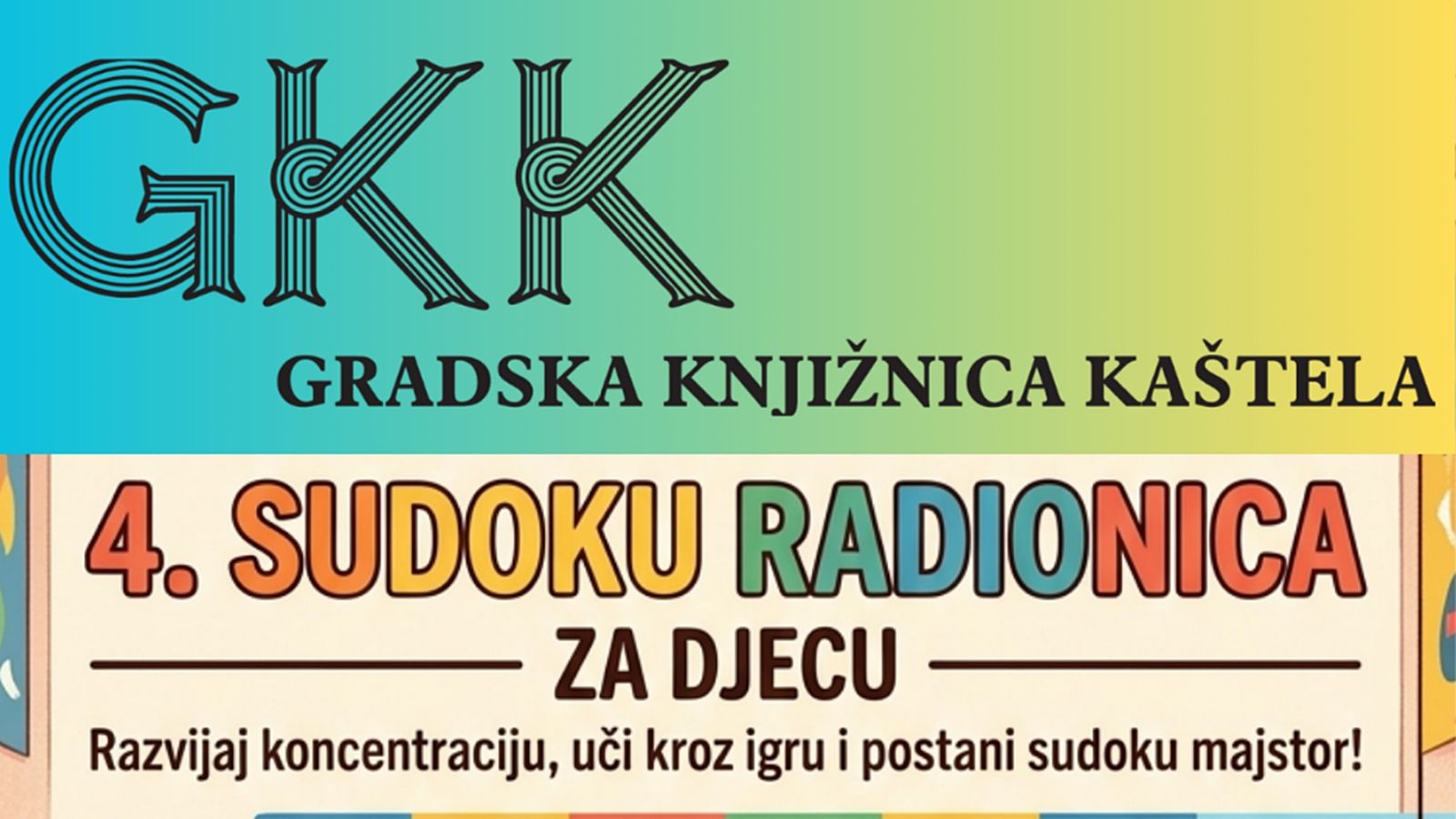Logičko-enigmatska radionica Sudoku hit ljeta u Gradskoj knjižnici Kaštela