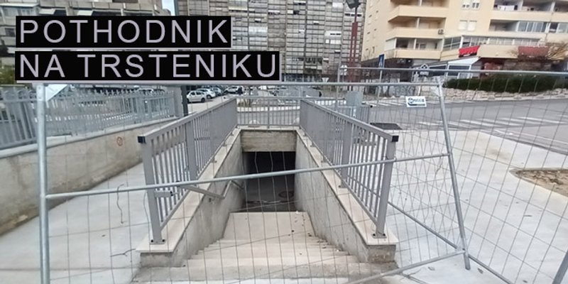 DI JE ZAPELO? Za koji dan stiže novi pothodnik, hoće li ga itko koristiti?