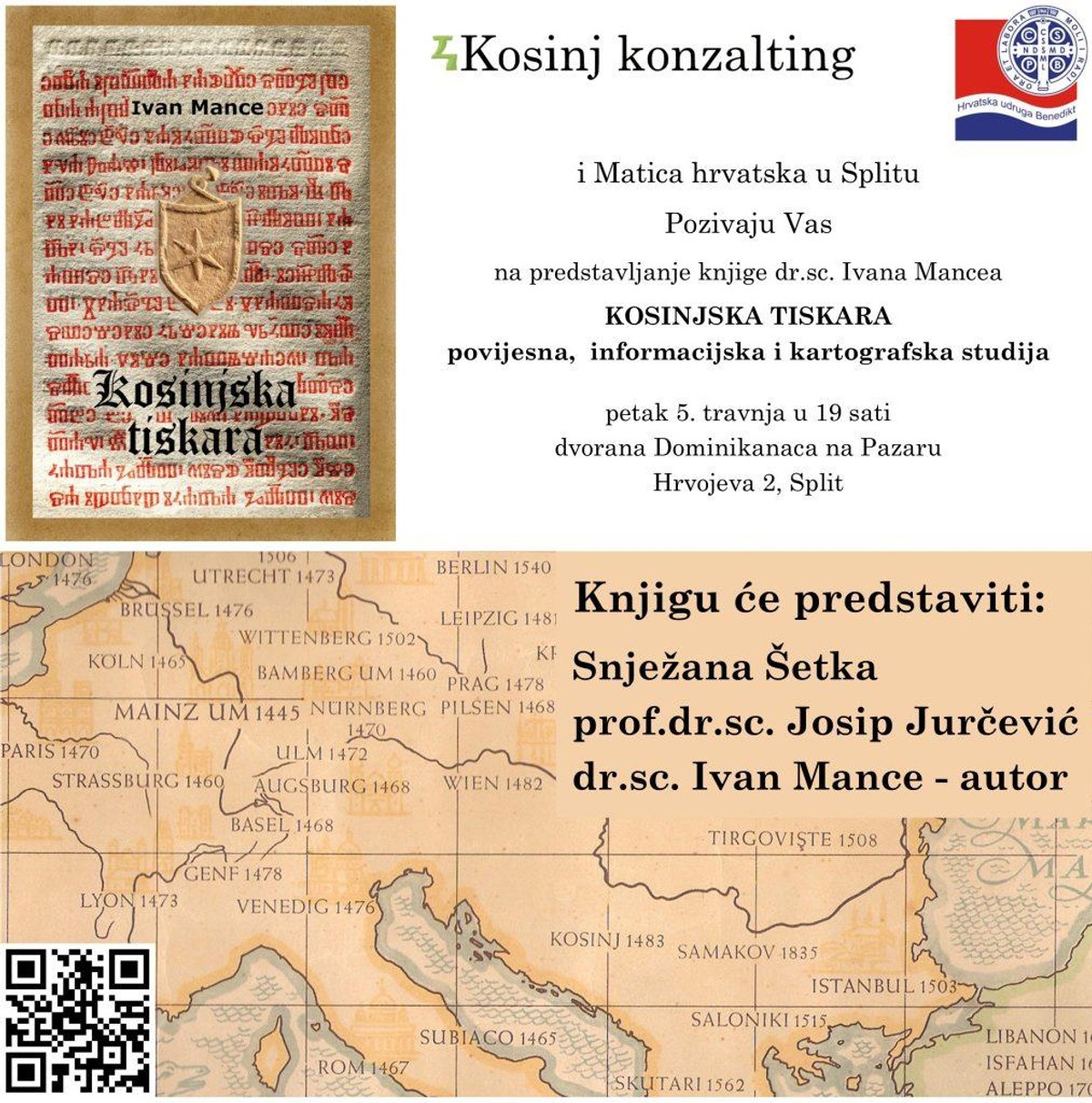 Predstavljanje knjige 'Kosinjska tiskara' u Splitu