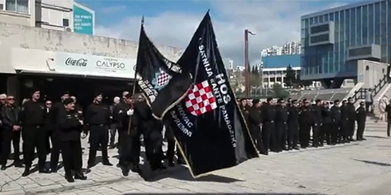 VIDEO: Obljetnica osnutka IX. bojne HOS-a obilježena uz uzvike 'Za dom spremni'
